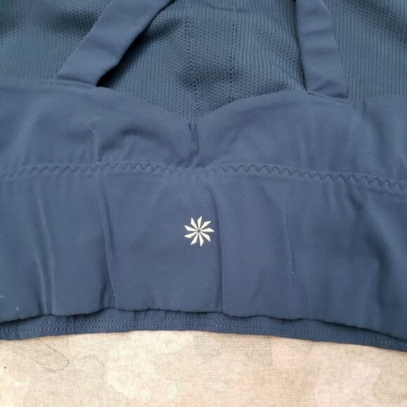 Athleta Sports Bra Womens XL Blue Pullover Athletic Gym Fitness Yoga - Picture 5 of 5